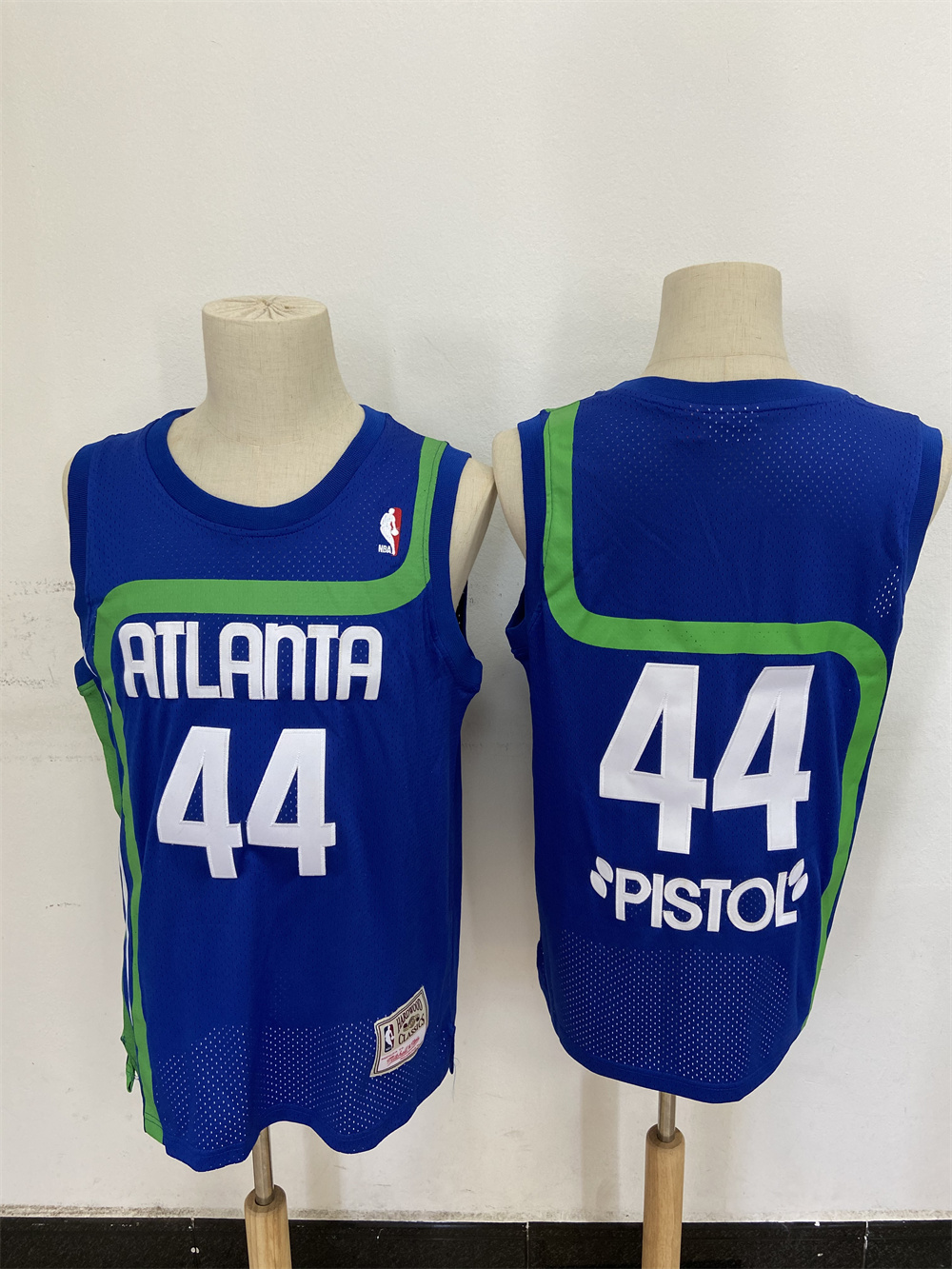 Men Atlanta Hawks #44 Pistol Light Blue 2025 NBA Jersey->atlanta hawks->NBA Jersey